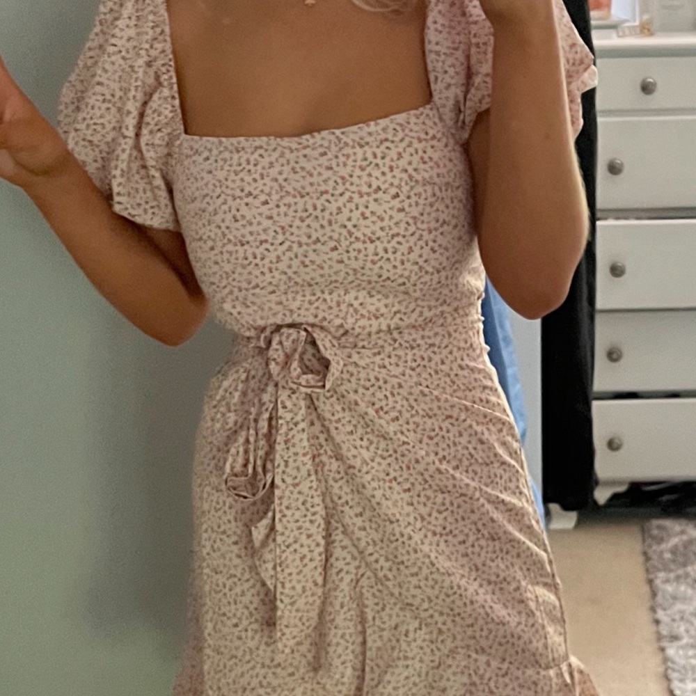 Princess Polly Blush Floral Mini Dress